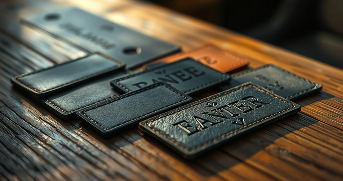 Etiquetas personalizadas em couro sintético para destacar sua marca