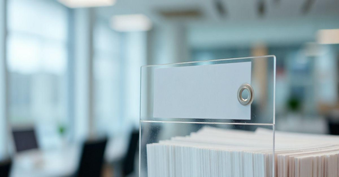 Porta etiqueta plástica transparente: a solução ideal para organização e identificação
