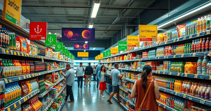 Como Escolher Etiquetas para Gôndolas de Supermercado que Atraem Clientes