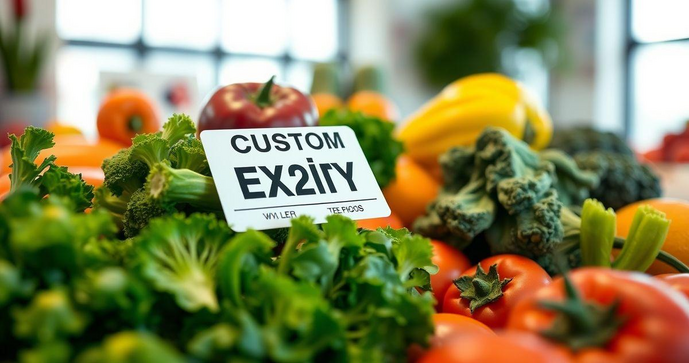 Etiqueta de validade personalizada transforma a gestão de produtos e garante frescor e qualidade