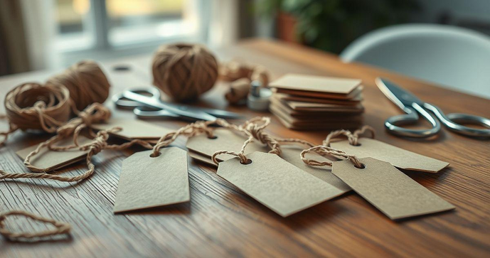 Tag de papel kraft: descubra como usar e personalizar