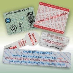 etiquetas adesivas de segurança