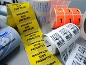 Etiquetas adesivas para código de barras