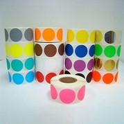 Etiquetas auto adesivas coloridas