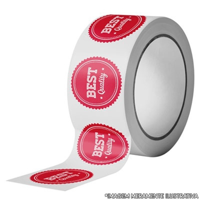 Rolo De Etiquetas Adesivas Personalizadas